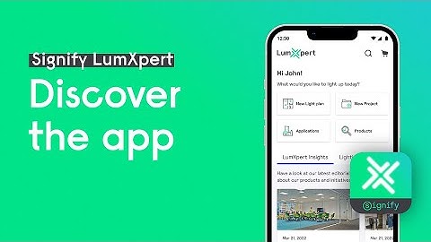 Signify LumXpert, the app for electrical installers