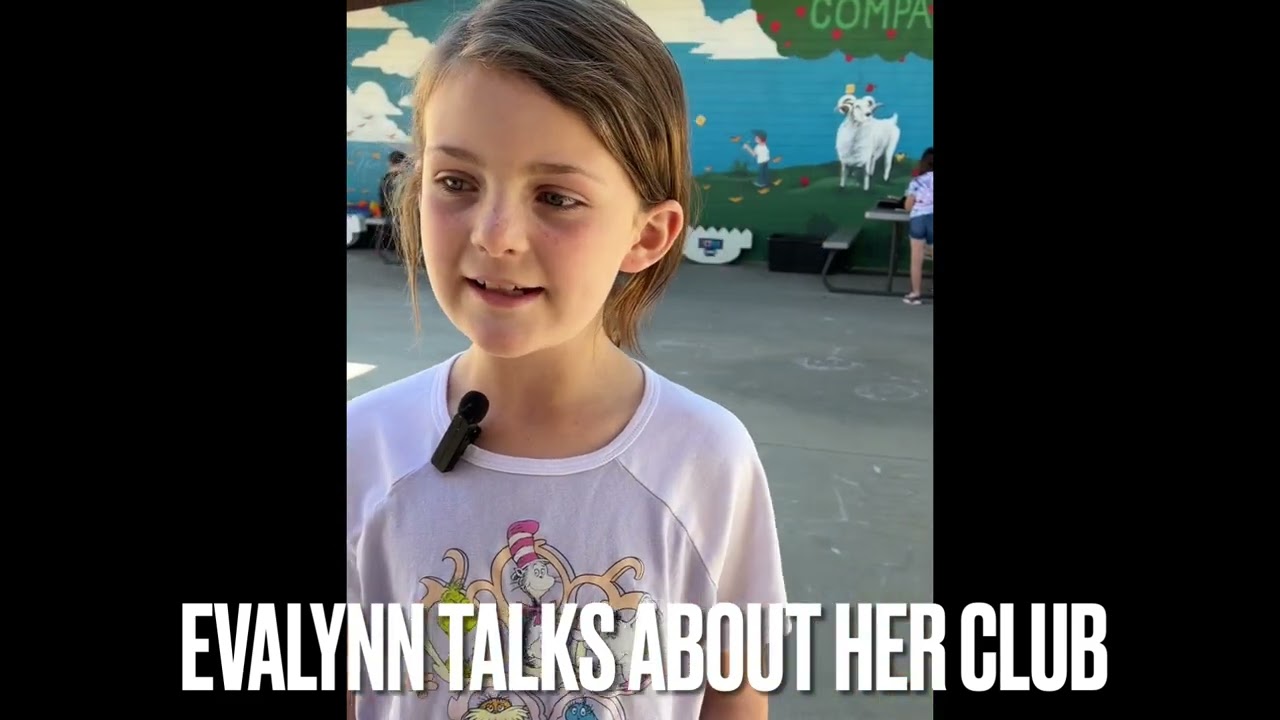 Video preview image of Evalynn shares how she planned her club; click to visit the ParentSquare post with the video