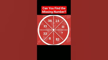 Put Your Math Skills To The Test: Find The Missing Number! #logicpuzzles #reasoningquestions