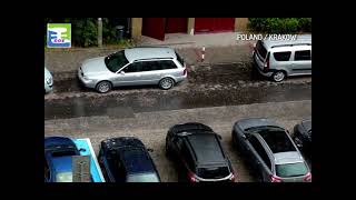 Italy severe devastating storm, Heavy storm & hail hit Krakow Poland