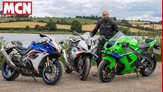 Is budget better | Suzuki GSX-R1000R vs Kawasaki ZX-10R vs BMW S1000RR on the road | MCN