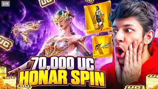 🔥FREE ULTIMATE SUIT TRICK?! 😱 70,000 UC HONOR SPIN + NEW DUAL FORM ULTIMATE SUIT & LVL 8 UZI! BGMI