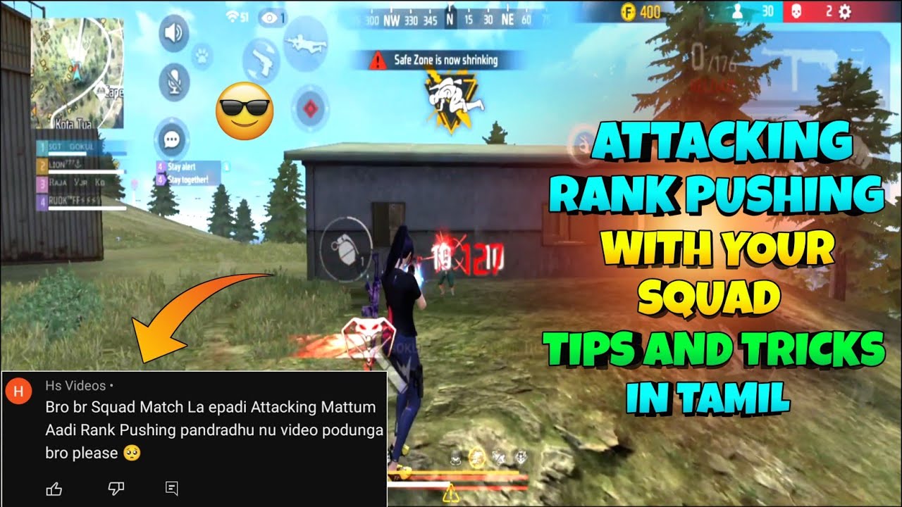 Aggressive Squad Strategy for BR Ranked Matches | Free Fire Tamil