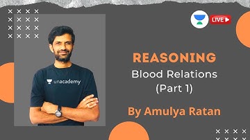 Blood Relations (Part 1) | Reasoning | GATE & ESE 2021 Mechanical Engineering | Amulya Ratan