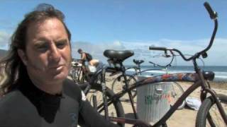 Paint N Ride - Drew Brophy rides his Nirve Cruiser to Surf Trestles