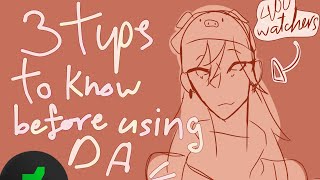 3 tips you need to know before creating your Deviant art account