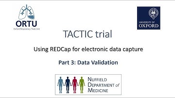 TACTIC trial - Data Validation in REDCap