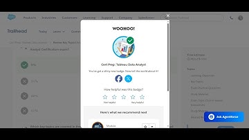 Cert Prep- Tableau Data Analyst in Trailhead Salesforce 2025!