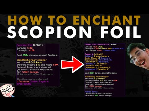 Comment enchanter Scorpion Foil - Hypixel SkyBlock Guide Enchant