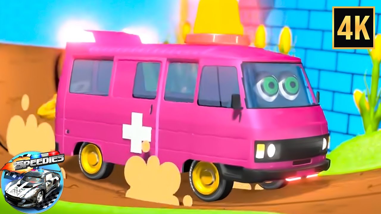 Wheels on the Ambulance Nursery Rhyme and Street Vehicles Songs for toddlers