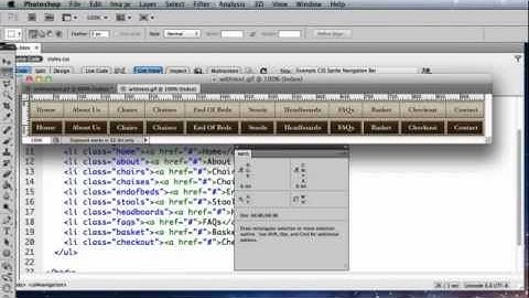 How to Design & Code a CSS Sprite Navigation (Part 2 of 2)