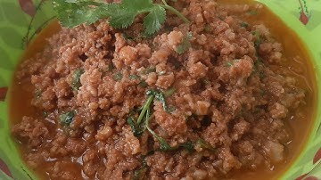 Kumno ban shet Dohshaiñ| How to make Kheema| with English Subtitles