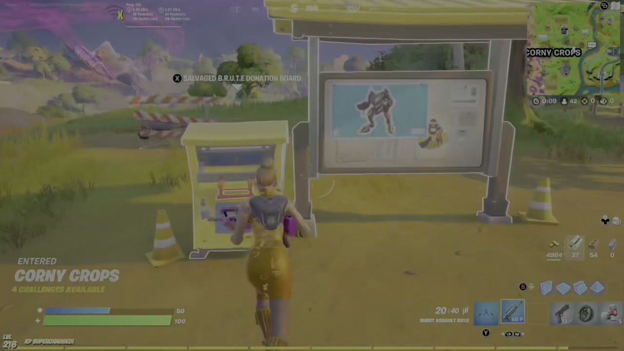 Where To Find The Fortnite Mech Donation Board YouTube