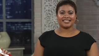 Vince Camuto Short Sleeve Soft Texture Mixed Media Top on QVC screenshot 3