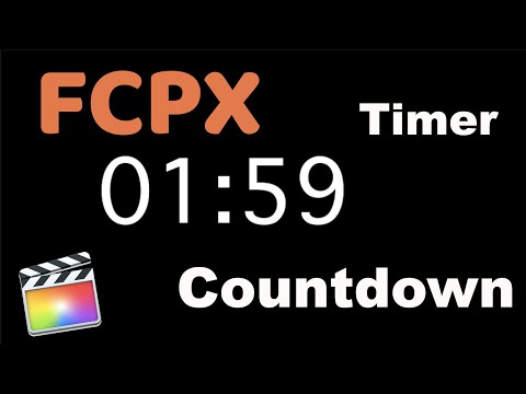 【Beginner】How to Create a Countdown Timer in FCPX | Final Cut Pro X Tutorial Under 2 Minutes
