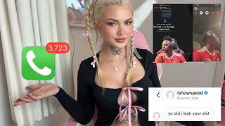 Ishowspeed Leaked My Phone Number Lowri Rose