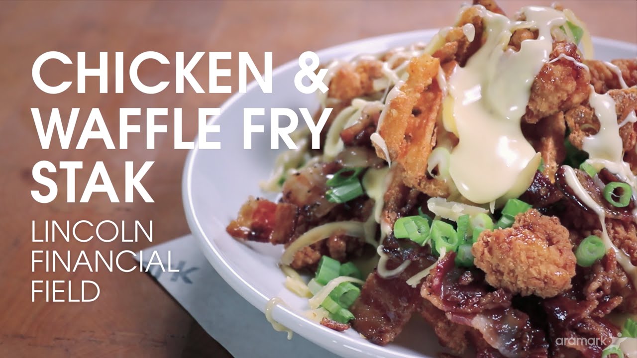 Chicken & Waffle Fry Stak at Lincoln Financial Field YouTube
