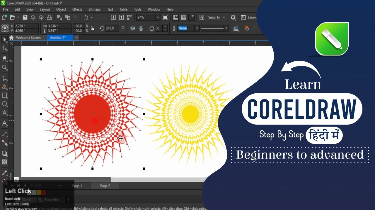 How to make Creative Design in CorelDraw Tutorial For Experts ...