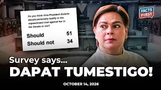 Full Survey: 1 of 2 Pinoys want Sara Duterte to testify in her impeachment trial Guide