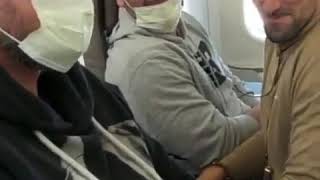 Novak Djokovic having Fun with friends in the Plane