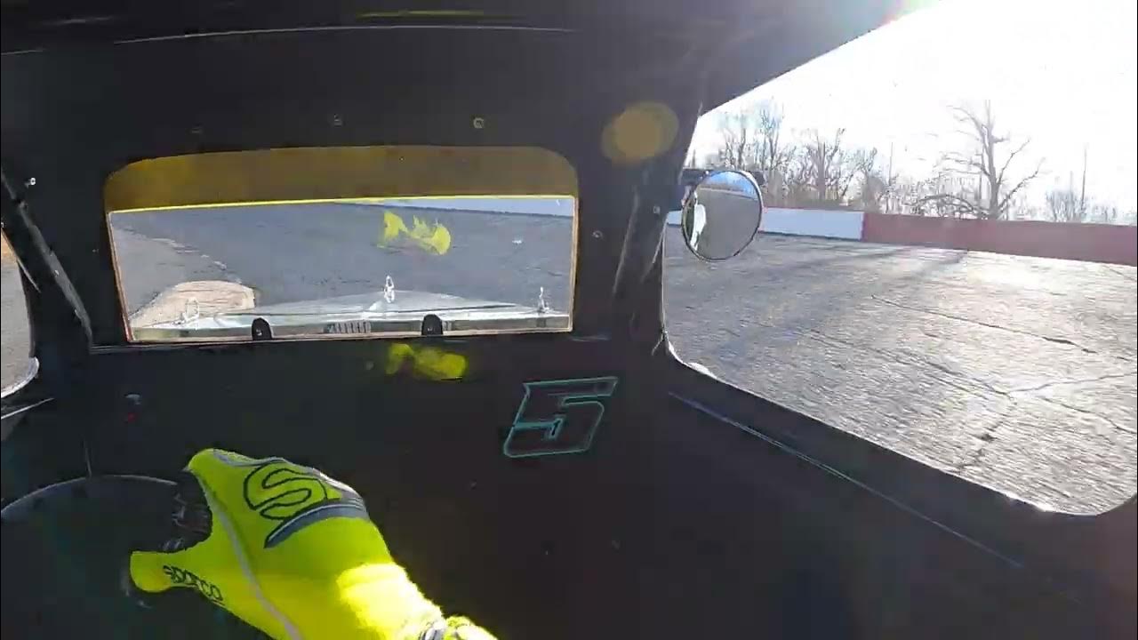 Legend Car Caraway Speedway Run 5 Spin Incar - YouTube