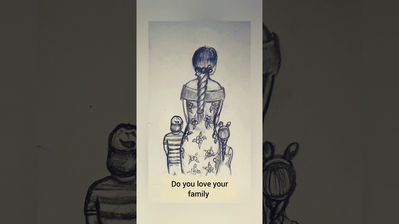This Is Drawing how To Draw A Happy Family My Home artwork this-is-drawing-how-to-draw-a-happy-family-my-home-artwork