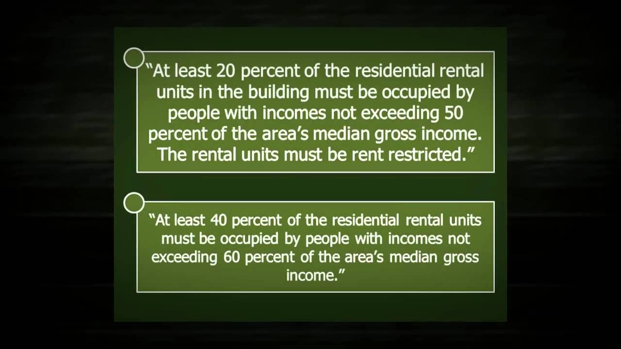 What are the Requirements to Get Low Housing Tax Credits in