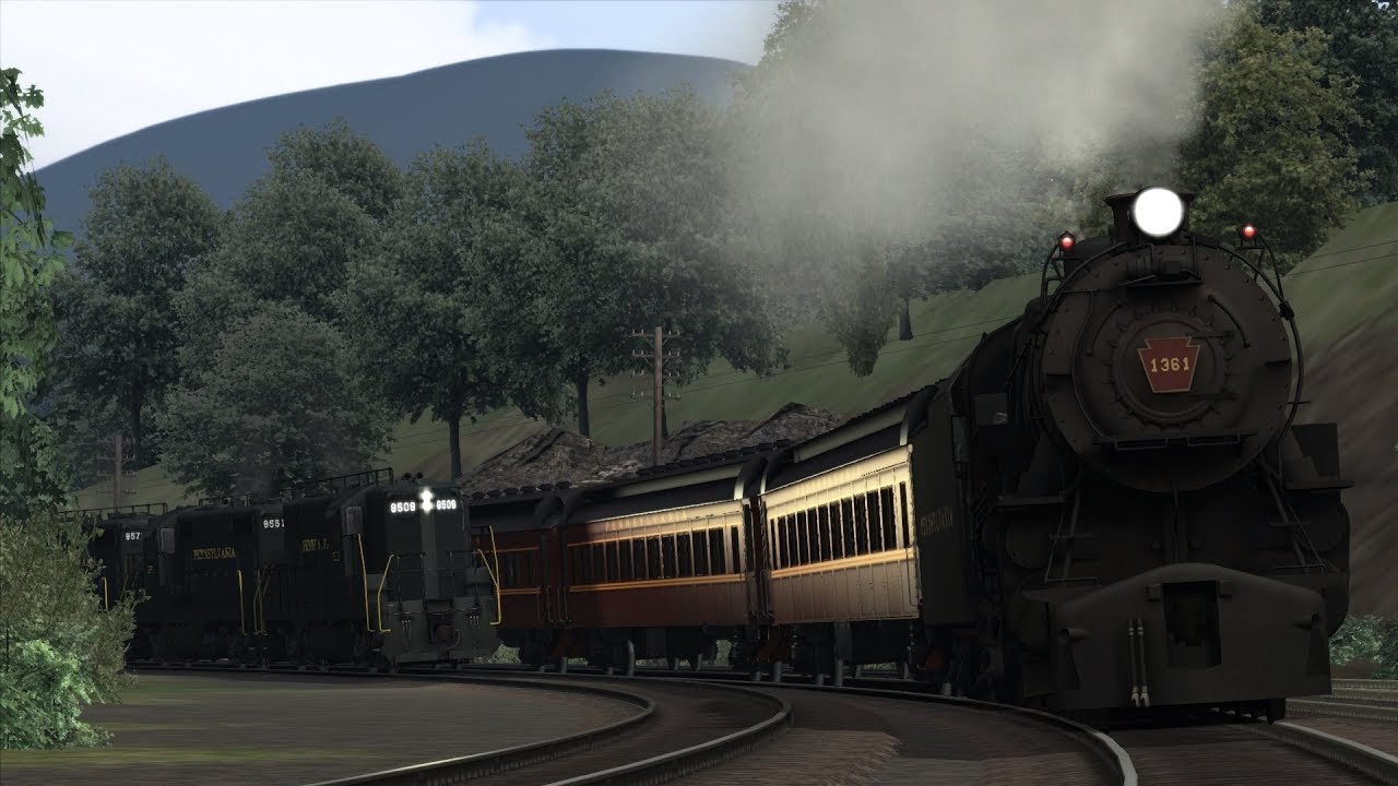 Train Simulator Horseshoe Curve Scenario Pack 1 Prr K4 10 Pennsy K4 Farewell Youtube