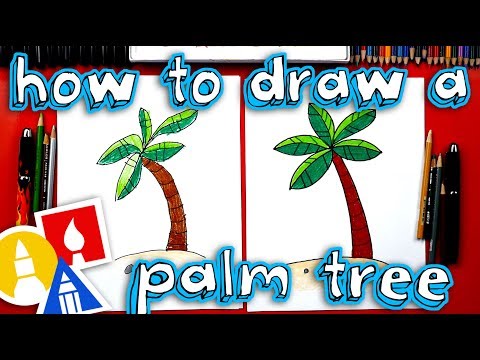 Video: How To Draw A Palm Tree