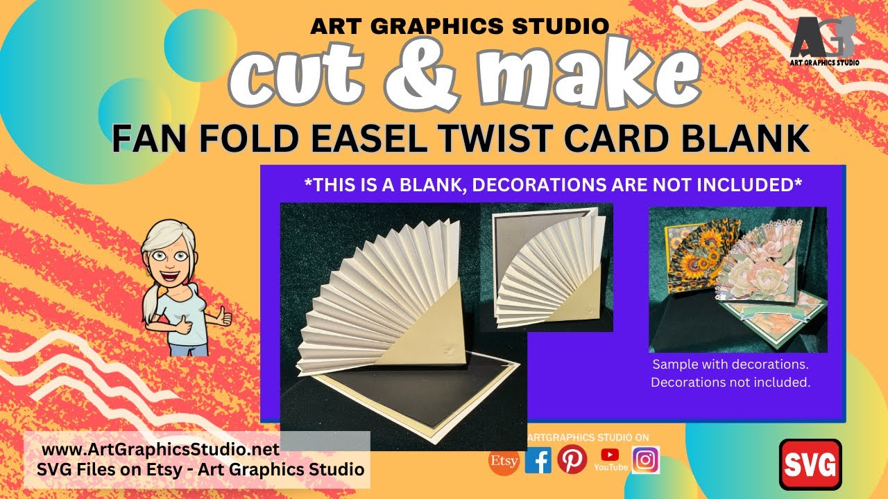 Fan Fold Easel Twist Card Blank
