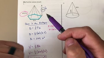 Geometry Ch 10-B Section 7 Volume of Pyramids and Cones with Mr. Alent