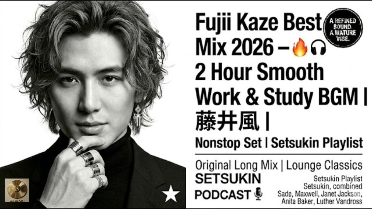 Fujii Kaze Best Mix 2026 – 2 Hour Smooth Work & Study BGM | 藤井風
