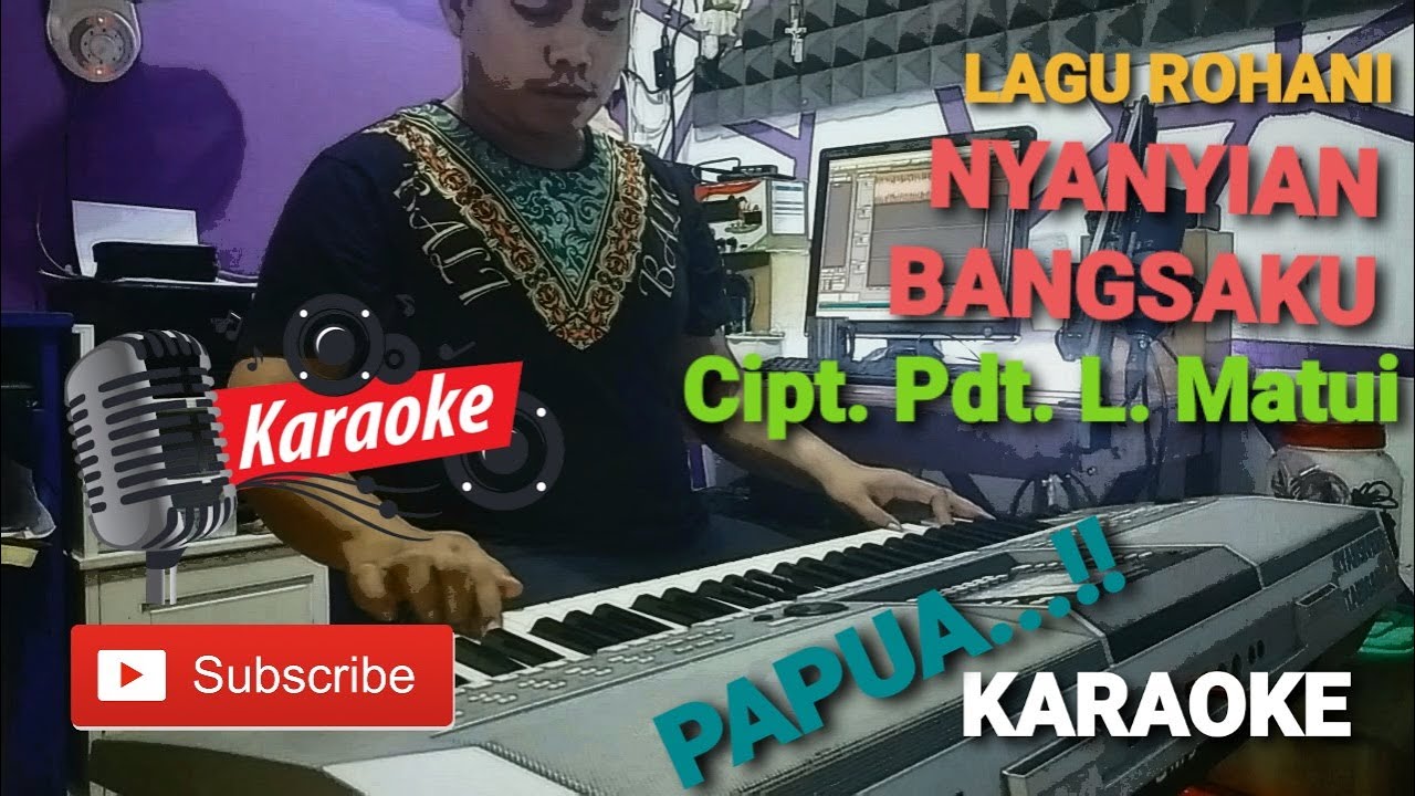 KARAOKE LAGU ROHANI || NYANYIAN BANGSAKU || CIPT. PDT. L . MATUI || GUP NYANYIAN BANGSAKU