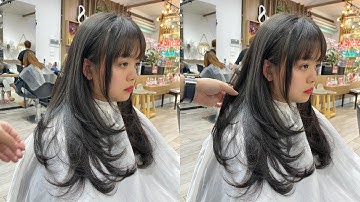 Tóc layer dài |Hướng dẫn Cắt |Round Layer 135 x Forward