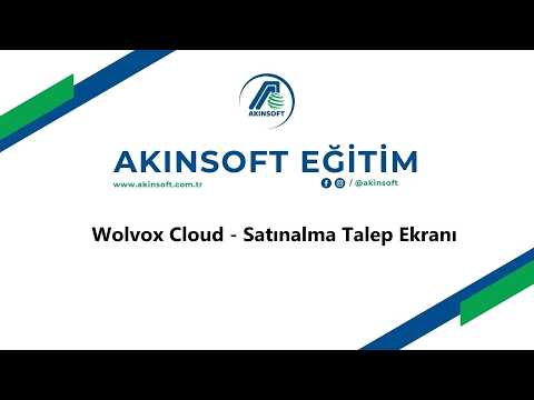 WolvoxCloud - Satınalma Talep Ekranı