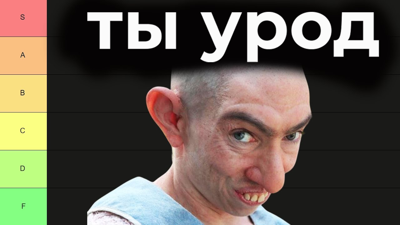 Самые уродливые черты лица (Tier List рейтинг)