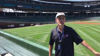Cubs tour part 2 private tour.  Chicago Wrigley field