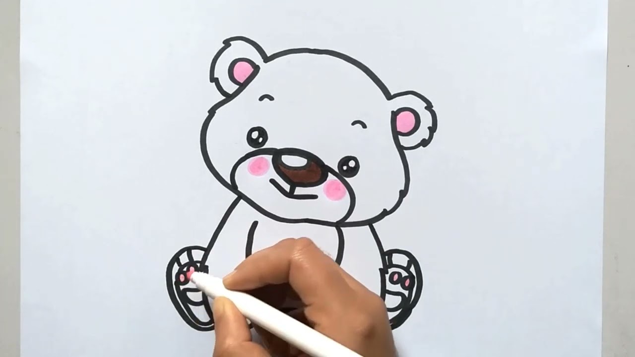 Learn How to Draw a Brown Bear (Wild Animals) Step by Step : Drawing  Tutorials