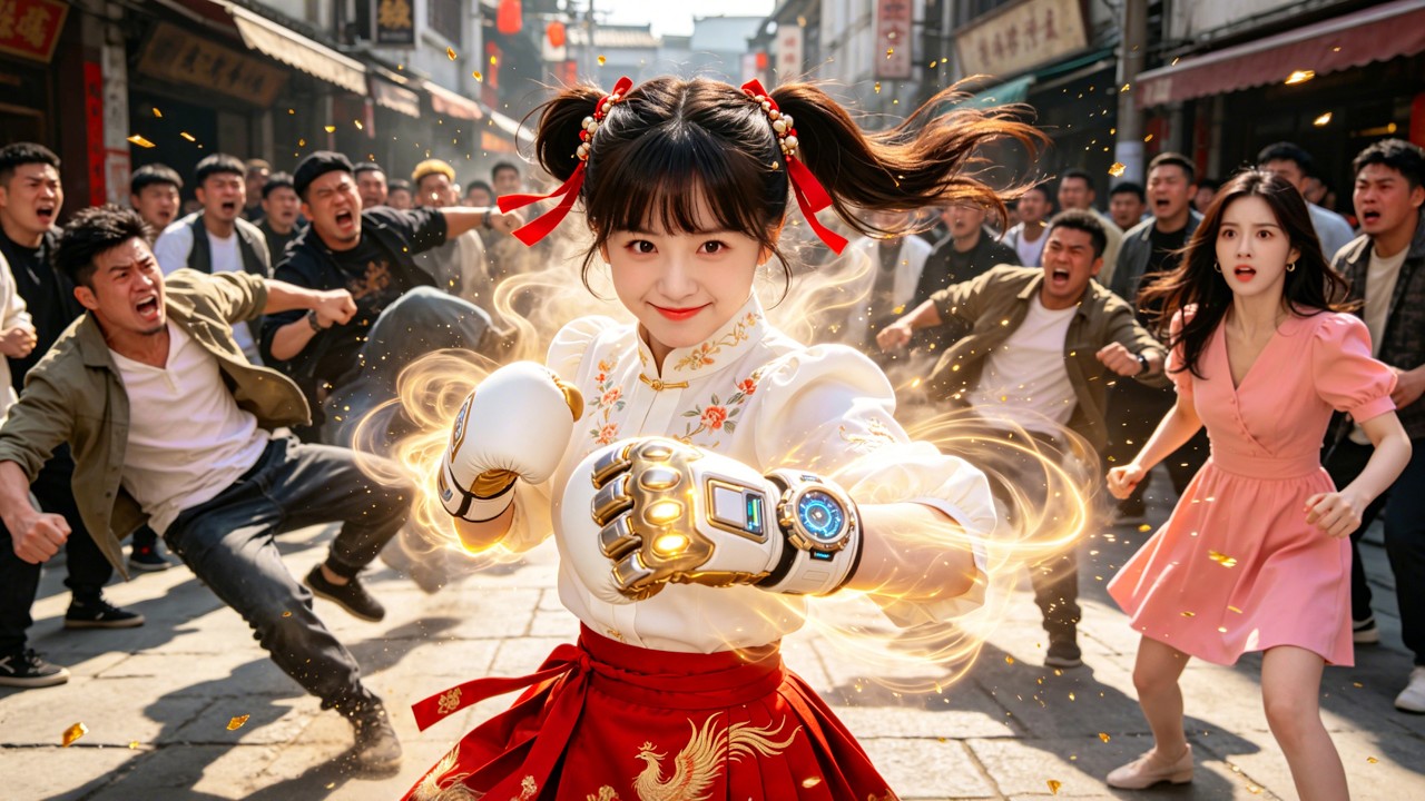 ⁣💰Haydutlar anne-kızı tehdit eder, bebek 4D saatle kötü adamı tek yumrukta uçurur #drama