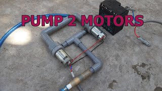 How to Make High Speed Water Pump 2 Motors