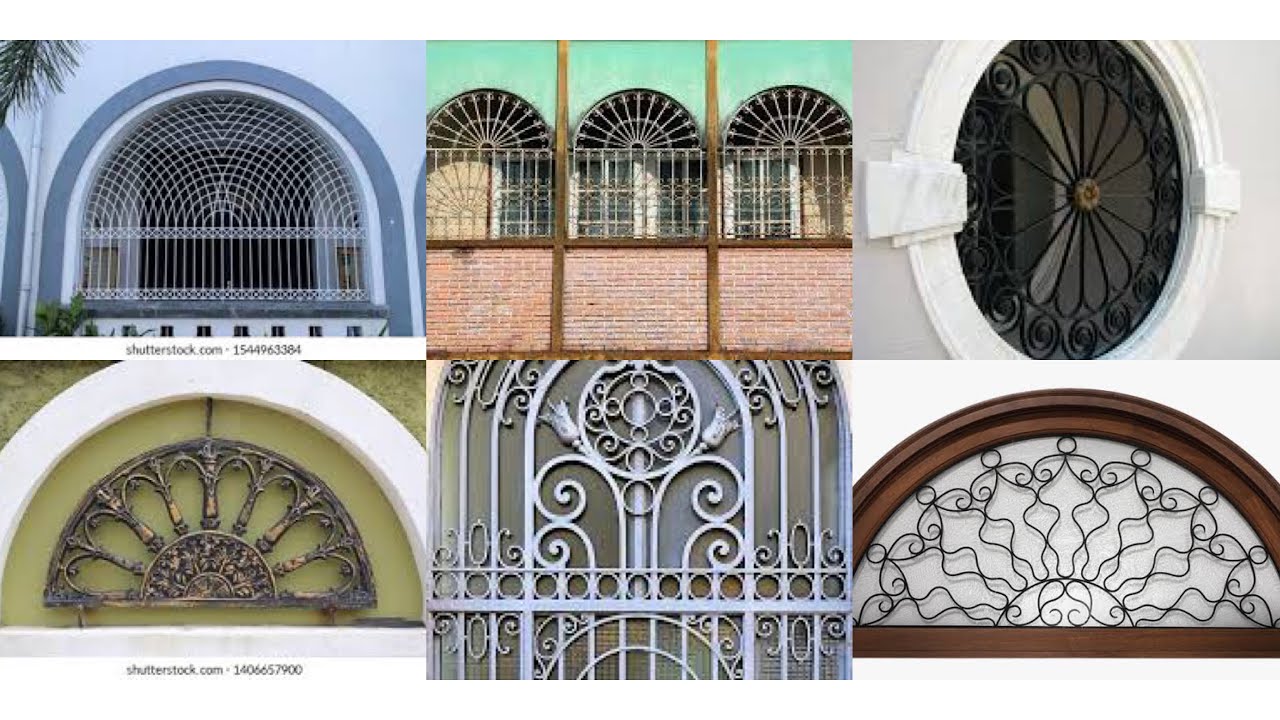 modern half round window grill design2023/round window grill design