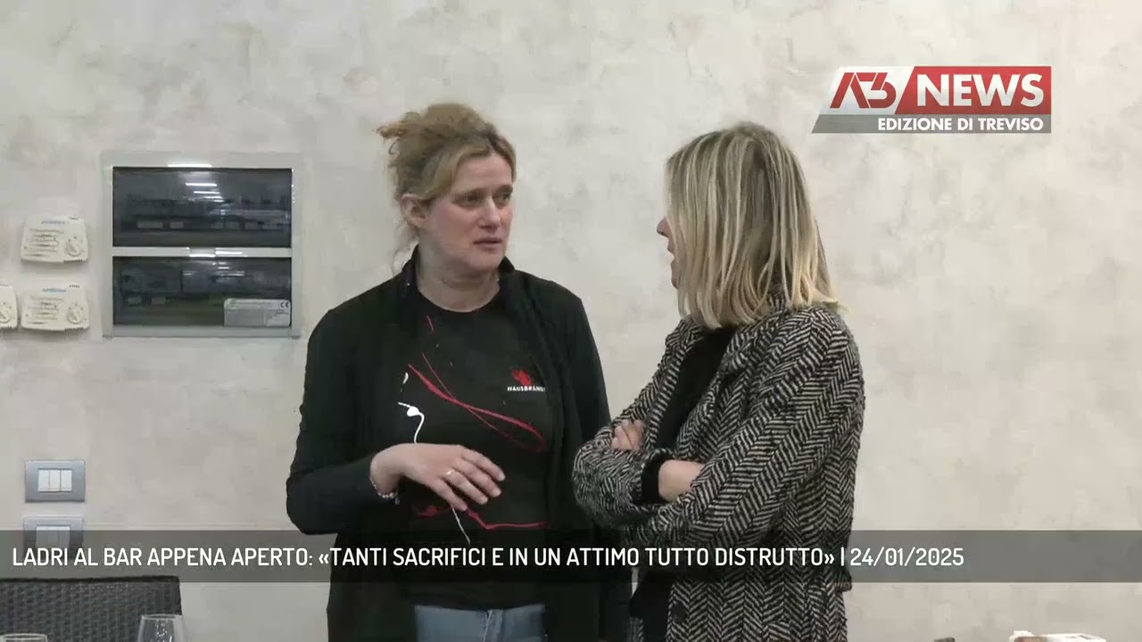 LADRI AL BAR APPENA APERTO: «TANTI SACRIFICI E IN UN ATTIMO TUTTO DISTRUTTO» | 24/01/2025