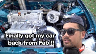 Finally Got My K24 Turbo AWD CIVIC Back!!!! Check out the progress!