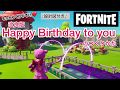 【フォートナイト】音ブロック　改良版！『Happy Birthday to you』のつくりかた　♫設計図付き♫