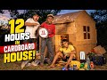 We Survived 12 HOURS Inside a Cardboard House Challenge क्या हम पूरी कर सकते है? 😱🔥 @CRACKER X..