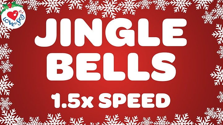 Jingle Bells 1.5x Speed with Lyrics 🔔🎵 Christmas Songs and Carols