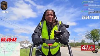 Twitch streamer hit by car during viral cross-country faith walk