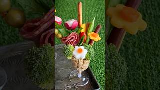 Easy Charcuterie Flower Bouquet Cups
