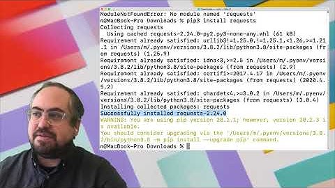 Programming for Cultural Heritage - Installing Modules with PIP