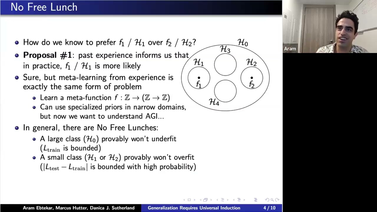 Aram Ebtekar and Danica Sutherland: Understanding Generalization Requires Universal Induction